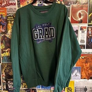 Jansport Cal Poly Grad Green Sweatshirt